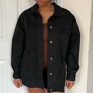 Women's Black Denim Jacket
